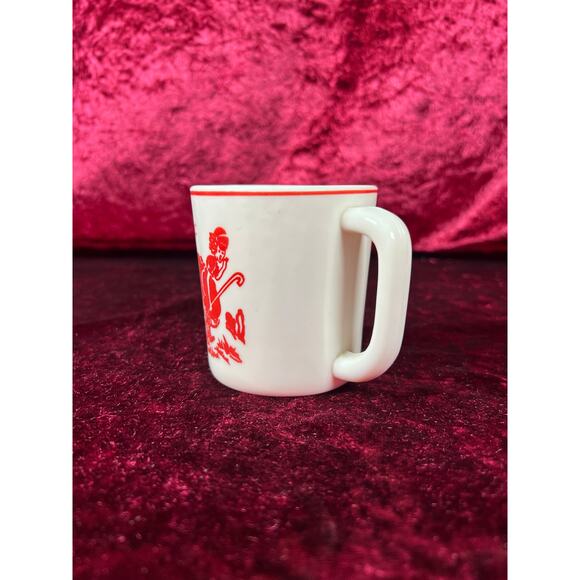 Vintage 1930s Childrens Mug Divided Plate Set Ceramic Little Bo Peep Fire King - Picture 3 of 9